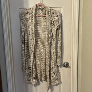 Free People crocheted cardigan